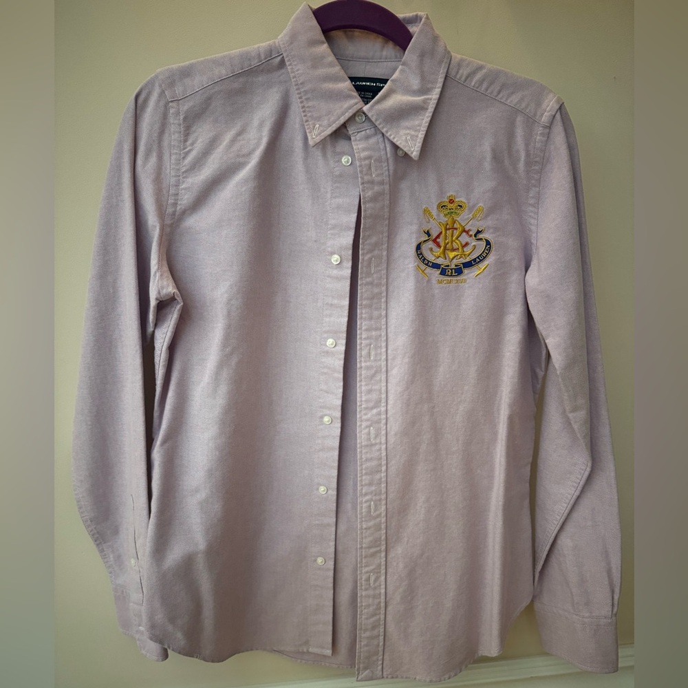 Polo by Ralph Lauren Purple Button Down Shirt Classic
